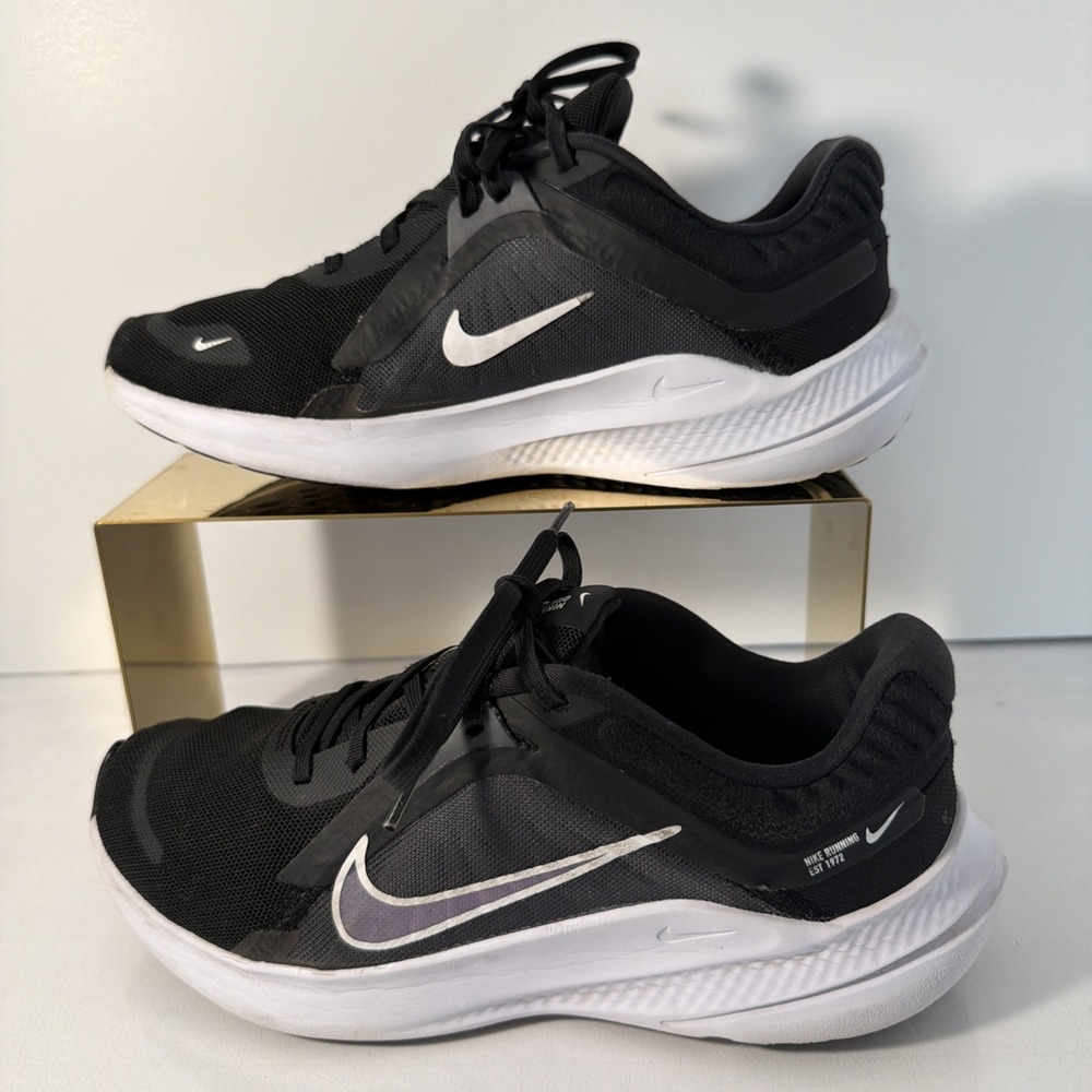 Nike Womens Quest 5 Road Running Sneakers Shoes Black DDO204-001  SZ 7.5